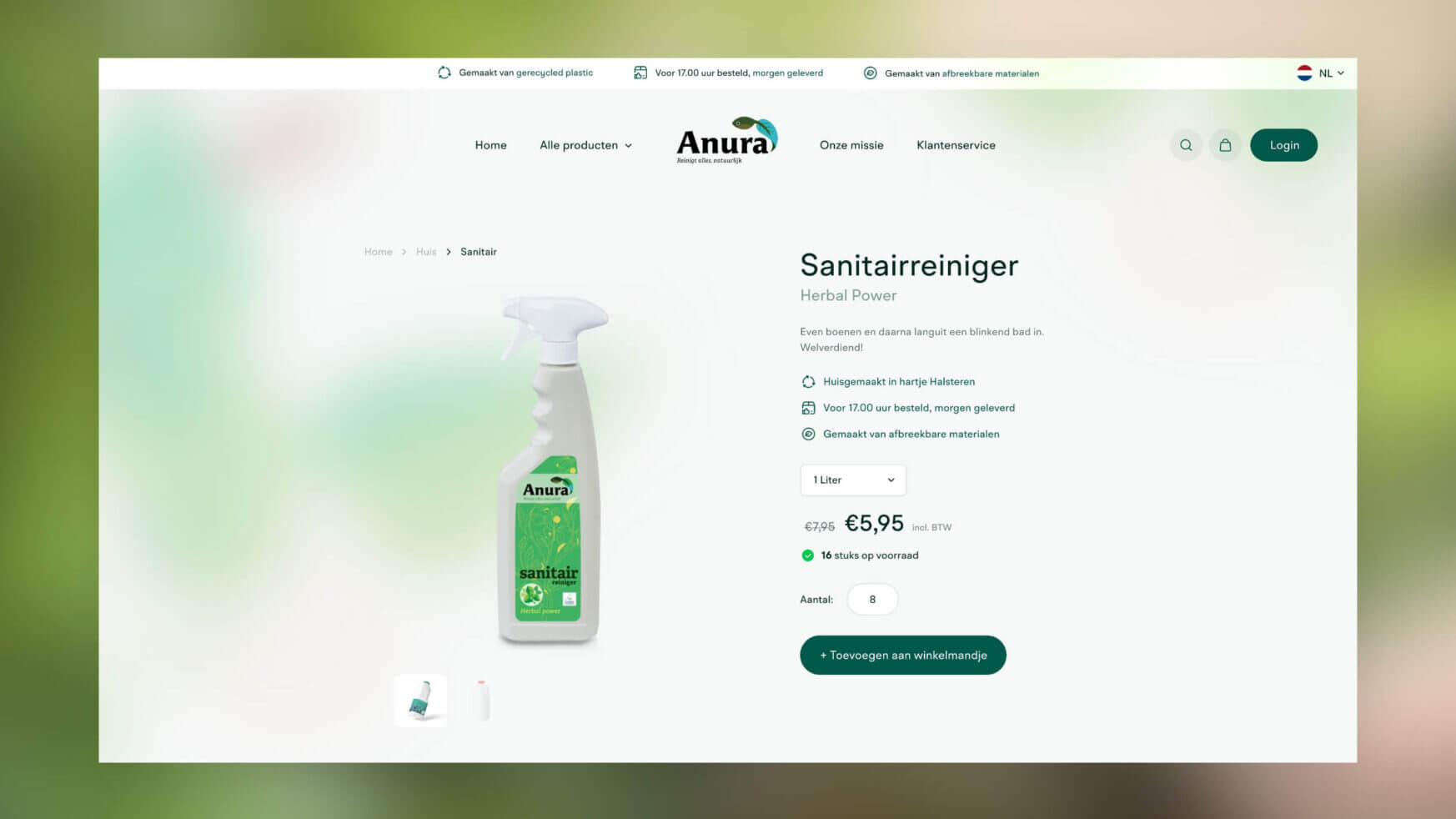 Koop Anura Herbal Power Sanitizer: Effectief, Betaalbaar. Prijzen & Aankoopopties Online Beschikbaar!.