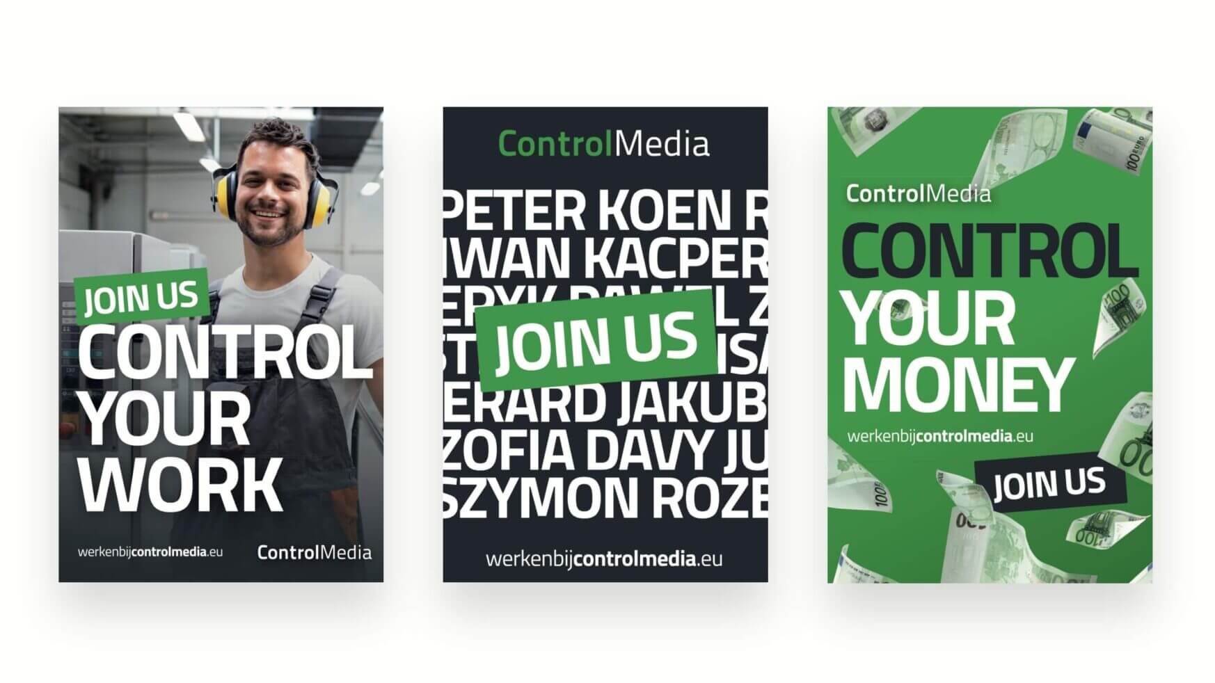 Sluit je aan bij Control Media: word een professional in je carrière, word baas op je werkplek en beheer je geld.