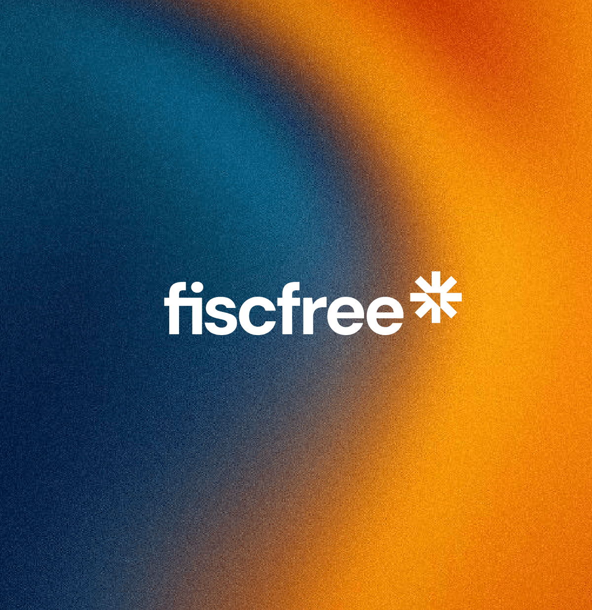 Fiscfree*" in wit op een blauw-oranje kleurverloop, in de frisse, moderne sfeer van Koppert Cress.